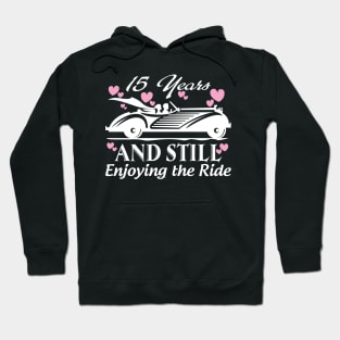 Anniversary Gift 15 years Wedding Marriage Hoodie